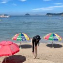 CU 통영한솔점 | 통영 비진도 해수욕장 당일치기 후기⛱️ 비진도 배편/파라솔/샤워실