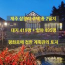 제주대지공인중개사사무소 | "제주 상창리 주택 · 토지! 총 2필지 · 대지 419평 + 임야 495평.평화로에 접한 계획관리 토지!"