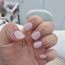 다이소대곡지구점 | [다이소 헬로키티_네일 데코스티커] 웨딩 네일 후 셀프 네일 변신