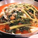 친구와 열무김치 보리밥 이미지