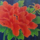 모란도 그리기(현대민화) 이미지