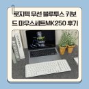 MK정보 | 로지텍 무선 블루투스 키보드 마우스 세트 MK250 사용 후기