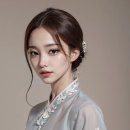 Ai 한복입은 한국 미인 이미지