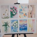 나이프로 그려보는 백드롭페인팅 이미지