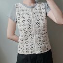 [ FO 뜨개로그 ] 그물작업실 | 페탈베스트 | 낙양모사 이프 아이보리