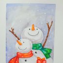 수성펜 수채화 이미지