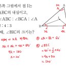 중2-2 삼각형의 내심응용3 이미지