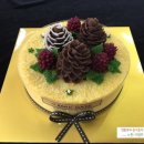 [노원 앙금플라워 떡 케익]노원/의정부 풀잎문화센터 앙금플라워 떡 케이크 솔방울&amp;베리 데코/떡으로 만든 케이크 노원구/도봉구/강북구/중랑구 이미지