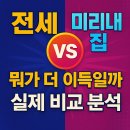 미리내부동산중개 | 전세 vs 미리내집 — 뭐가 더 이득일까? 실제 비교 분석