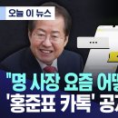 홍준표가 명태균에 보낸 카톡 ? 이미지