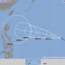 제26호 태풍 위투(YUTU)의 10월 25일 07:00 현재 한,미,일 예상진로도 이미지