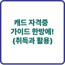캐드 자격증 가이드 한방에! (취득과 활용)