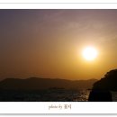 노을바다풍경 이미지