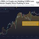 67억원↑ 암호화폐 보유 고래들, 스테이블코인 보유비중 회복 중?…’역사 반복 시 연말 BTC 3.7만 달러 돌파’ 이미지