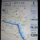 RE: 2012년 11월 20일 (화) 김본좌와 달리기16km 이미지