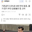 기준금리 3.5%로 4회 연속 동결…물가·경기 부진·금융불안 등 고려 이미지