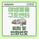 인천광역시 야생동물구조관리센터 | 야생동물 구조센터 위치 및 전화번호 정보