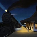 [ 그림 한점 ] ※Painting: Night Train/ Murad Sayen (b.1945, USA) 이미지