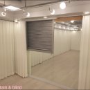 디오댄스학원 | 아산커튼잘하는집 아산 탕정면 댄스학원 화이트 차르르 쉬폰 커튼 시공현장후기