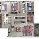 [재업]Sophia Distrito 렌트 (165m2, 방3, 최신 가구 포함), Jurica, Antea쇼핑몰 3분/JFK 9분 이미지