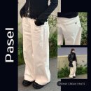 27 | 여자 데님 브랜드 파셀 Pasel 크림 트위스트 데님팬츠 Hem 27 실루엣 후기