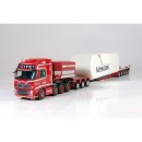 1/50 VOLVO FH 8X4 CARSTEN HANSEN + GOLDHOFER 3+5 with VESTAS WIND TURBINE 노트붐 트레일러 모형 이미지