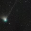 녹색 혜성 길을 확대, 지난 50,000 년 전에 방문 이미지
