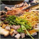 솥뚜껑 삼겹살 이미지