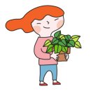 심리 힐링 압화 이미지