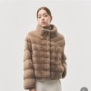 진도모피 신상 스칸브라운 풀스킨 휘메일 호리젠탈 착샷 신세계백화점