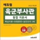 2023 최신판 에듀윌 육군부사관 통합 기본서[핵심이론+유형훈련+실전모의 5회], 서덕현,강은총(군뜨),백정민, 에듀윌 이미지