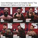 COMPLEX가 평가한 UFC GOAT 순위에 분개한 맥그리거 이미지