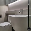 래미안서초에스티지 | 래미안서초에스티지S 거실욕실 공용욕실 분위기있고 따뜻한 느낌 타일 리모델링 후기 견적 비용