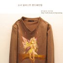 소녀요정 일러스트 핸드페인팅 티셔츠 이미지
