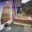 지리산예치출렁다리펜션 | 산청펜션 추천 오스테이 글램핑 지리산 뷰 보며 고기 제공 바비큐 즐긴 낭만적인 우중 캠핑 힐링 후기