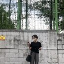 #15 여자 데일리룩 에잇세컨즈 반팔티 썸데이이프 슬랙스 우포스 쪼리 코디