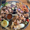 신화꼬치 | 서귀포현지인맛집 흑돼지 삼겹살 꽃목살이 맛있는 제주돈돗 신화월드점 방문후기