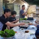 산정천 | 천안 밤을 잊은 농부들 삼겹살 파티로 행복한 시간