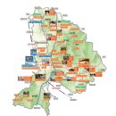 충남 천안시 관광지도