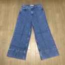 자라 JEANS Z1975 WIDE LEG CROP 하이웨이스트 심라인 프런트 팬츠 이미지