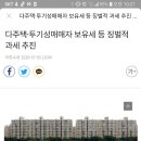 다주택 투기성매매자 보유세 등 징벌적 과세 추진 이미지