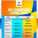 [공홈] 2022 AFC 챔피언스리그 일정 이미지