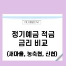 천현농협 법원동지점 | 새마을금고 정기 예금 적금 금리(신협, 농협, 축협 비교)