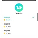 위버스 dm 가격 이미지