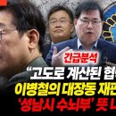 대장동 사건에 대한 재판은 고도로 계산된 이재명에 대한 협박 이미지