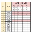 2021.12.28.(화) 원격수업 시간표 이미지