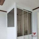 세븐일레븐청주모충삼호점 | 청주 서원구 삼호아파트 중문과 함께 파티션 시공했습니다.