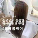 장산역1인미용실 | 손상 적은 염색 후기 <4월의 봄 헤어>