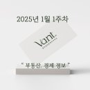2025년 1월 1주차 부동산, 경제 동향