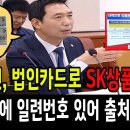 이정헌, 법인카드로 SK상품권 사용 이미지